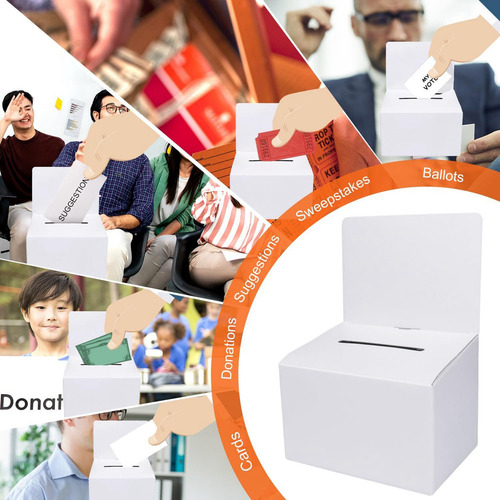 Paquete De 24 Urnas De Cartón Con Ranura, Cajas For Sorteos