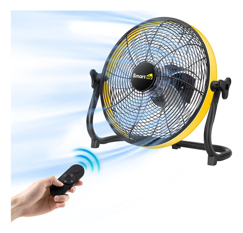 Ventilador A Pilas Smartele, Recargable, Inalámbrico, 40.6cm