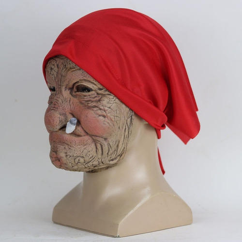 Máscara De Terror De Látex De Abuelita Para Halloween