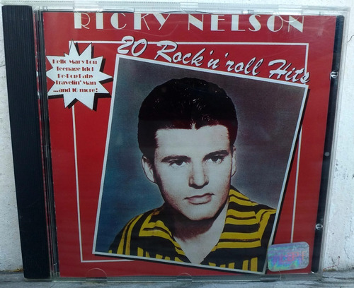 Ricky Nelson - 20 Rock 'n' Roll Hits - Cd Holanda 1995 Rock