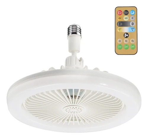 Bombillo Ventilador Luz Led Abanico Lampara Aromaterapia 30w