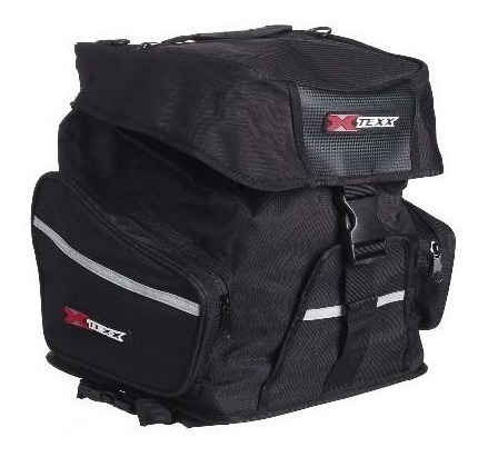 Alforge Traseiro Mala Bagageiro Moto Com Capa Impermeável