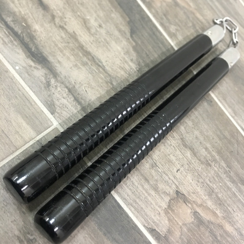 Imagen 2 de 8 de Nunchakus Chacos Cadena Con Rodillo Artes Marciales 1001 V2
