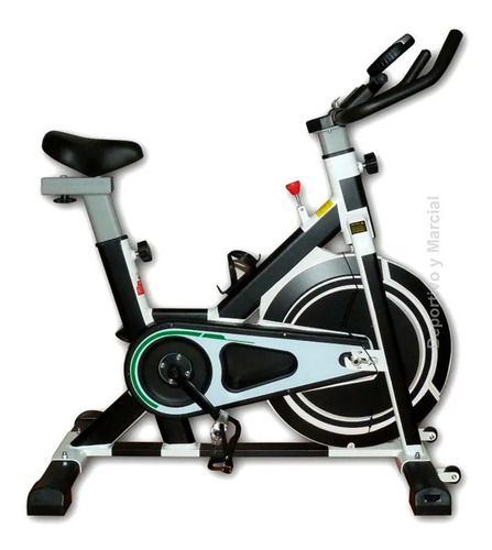 Imagen 1 de 9 de Bicicleta De Spinning Fija Rueda Segura H/ 120 Kg Semi Prof