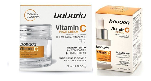 Kit Crema Facial+ Serum Vitamina C Babaria   