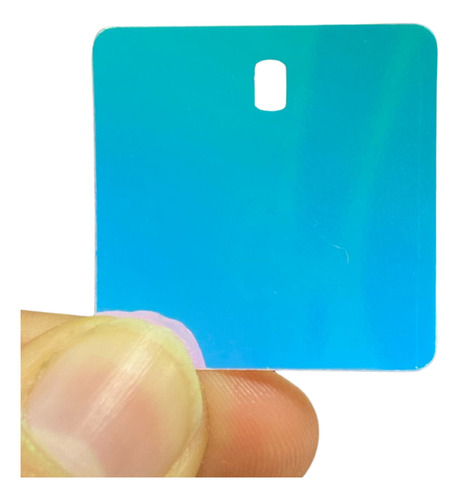 Lentejuela Cuadrada Iridiscente Shimmer Wall 1/2kg Celeste Iridiscente
