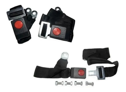 Kit 2 Cinturones Seguridad Delanteros + 2 Cinturones Trasero