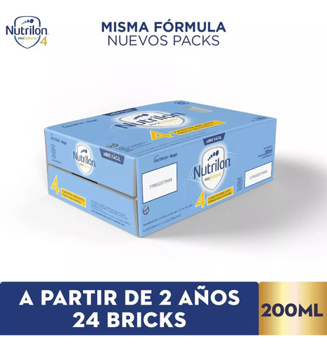 Nutrilon 4 Profutura - 2 Años En Adelante Brick 200ml X 24u