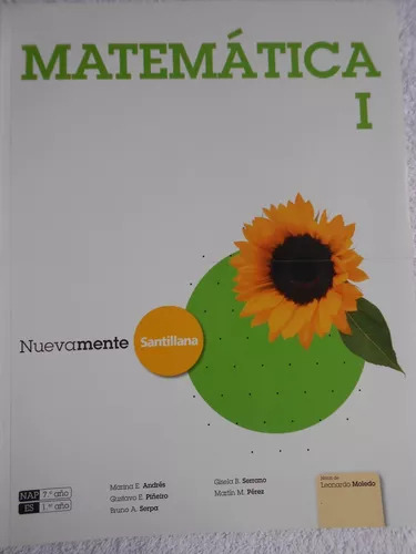 Libro Matematica 1santillana Nuevamente [8 Egb 2 Esb] De Nue