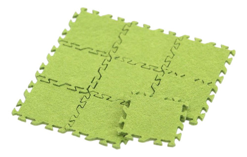 9 Piezas 1/12 Alfombrilla De Suelo En Miniatura Verde