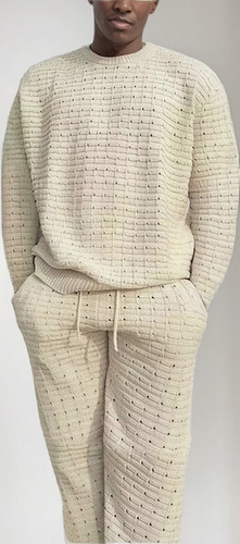 Conjunto De Camisa Y Pantalón De Manga Larga Para Hombre