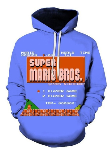 Sudaderas Con Capucha Anime Super Mario Bros 3d Impreso