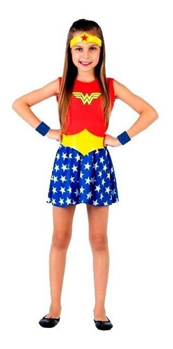 Disfraz Mujer Maravilla Wonder Woman Talle 1 (s) 3/4 Años 