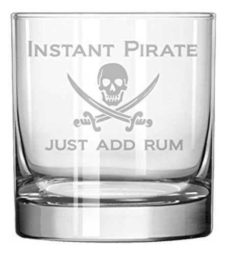 11 Oz Rocks Whisky Highball Glass Funny Instant Pirate Solo 