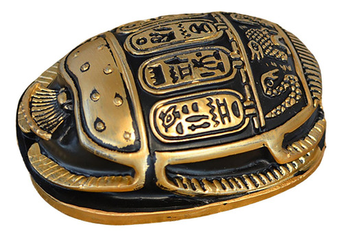 Egipcio Decoración De Escarabajo Jeroglíficos 7x5x2.5cm