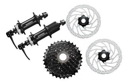 Cubos Shimano Com K7 8 Vel. 36 F. Com Discos Center Look