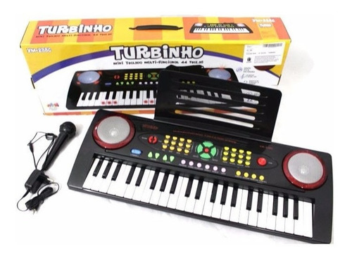 Teclado Mini Infantil 44 Teclas Turbinho Ym238c C/ Microfone