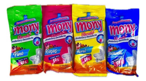 Pastilla Wc Desodorante Y Desinfectante Baño Mony 50gr 15pz