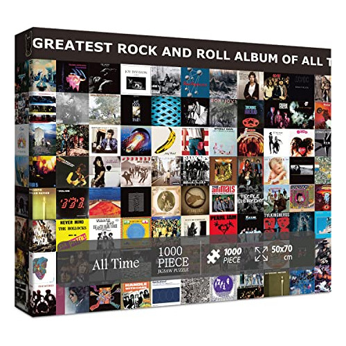 Rock Jigsaw Puzzles 1000 Piezas, Rock And Roll Album Dk5jv