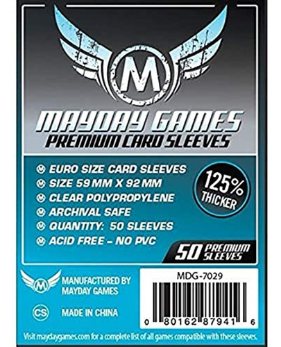 Mayday Micas Premium Euro 59x92 Mm Pack 50