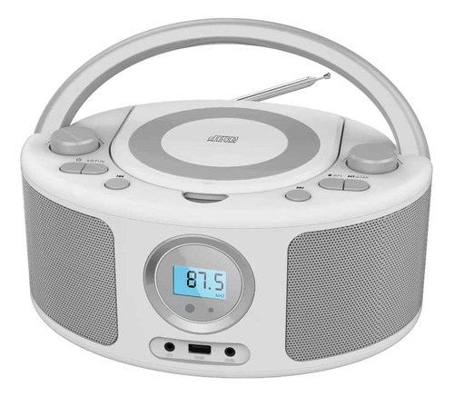 Radio Cd Reproductor Portatil Boombox Bluetooth Fm Entrada