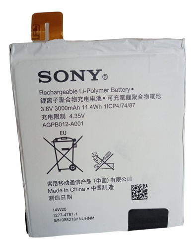 Batería Sony Xperia T2 Ultra Y D5303 Agpb012-a001
