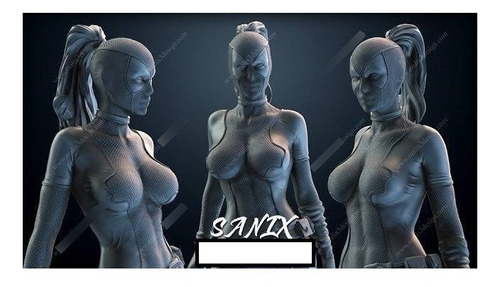  Archivo Stl Impresión 3d - Lady Deadpool Sanix