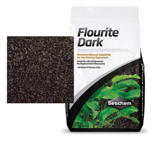 Sustrato Para Plantas Flourite Dark 1 Kilo A Granel Seachem