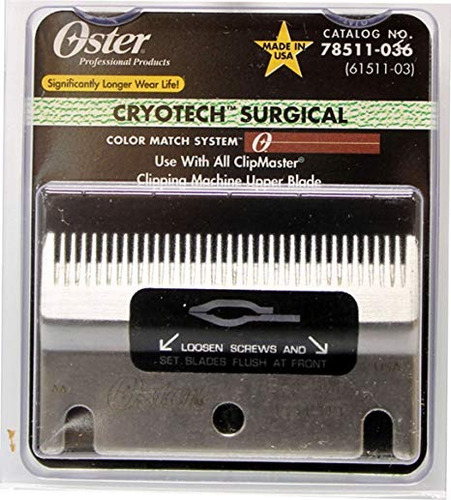 Oster 582.115 Clipmaster Plata Cuchilla Quirúrgica