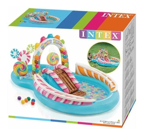 Imagen 6 de 7 de Piscina Inflable Candy Zone Centro De Agua Intex 380 Litros