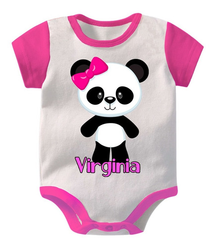 Bodys De Bebe  Personalizados  Osita Panda