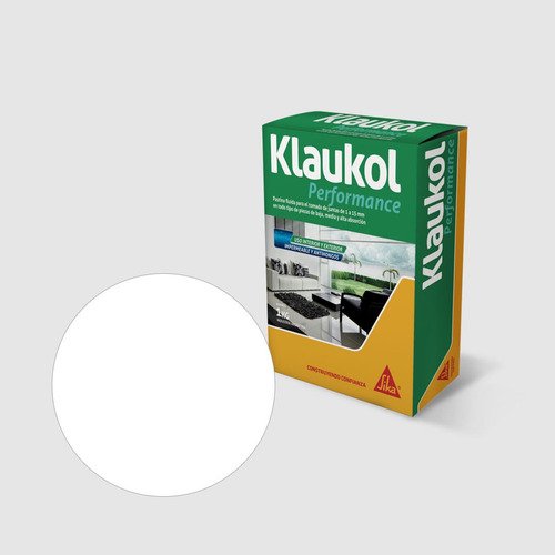 Pastina Klaukol Alta Performance Porcelanato 1kg Mas Colores Color Blanco