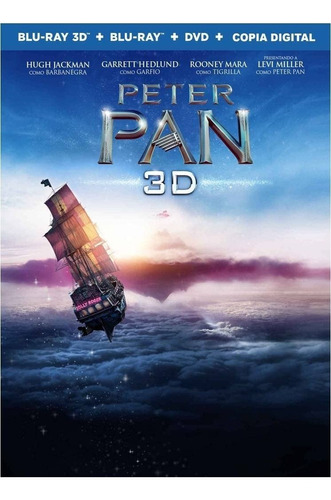 Peter Pan Blu Ray 3d+ Blu Ray+dvd Película 2016 Nuevo