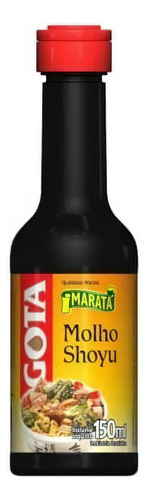 Molho shoyu Maratá Gota sem glúten em frasco 150 ml