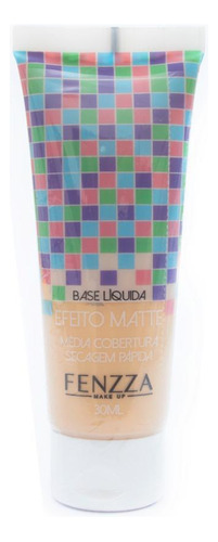 Base de maquiagem líquida Fenzza Liquida Efeito Matte - 30mL