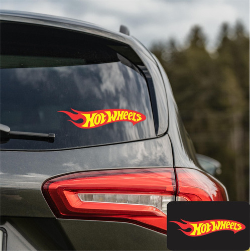 Sticker Adhesivo Para Auto De Hotwheels Rojo 58cm X 3unidade