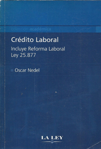 El Credito Laboral Y La Ley 25877 - Nedel Dyf