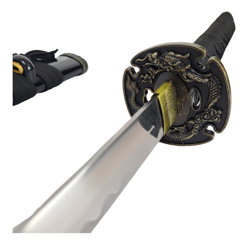 Espada Katana Ninja Samurai Dragão Vermelho Com Bainha