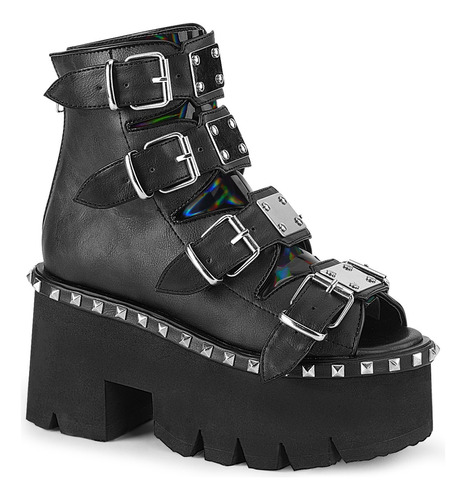 Botin Tacon  Chunky Vegano Ashes-70 Demonia Egirl Dollskill