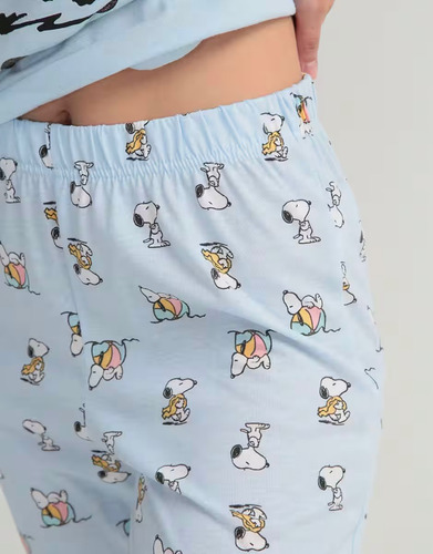 Conjunto Pijama Snoopy Peanuts Azul