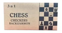 Comprar Ajedrez Damas Backgammon - Juego De Mesa 3en1 - Vamosajugar