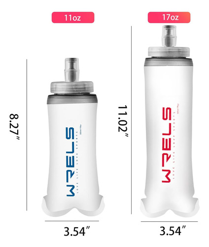 Soft Flasks Frasco De Agua Suave Para Correr, Botellas De Ag