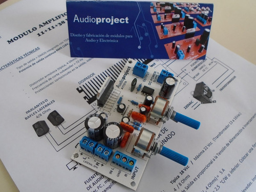 Modulo Amplificador 2.1 11+11+38 Watts Con Disipador