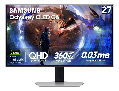 Samsung 27 Oled G6 2k 240hz Gsync Fsync 0.03ms Hdmi2.1 Hdr10