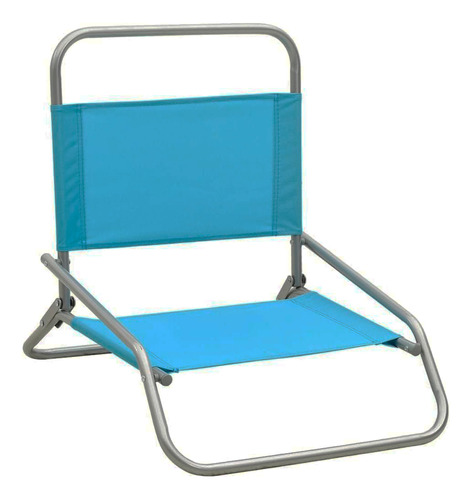 Silla De Playa Plegable Azul 57x48x57cm Bighouse