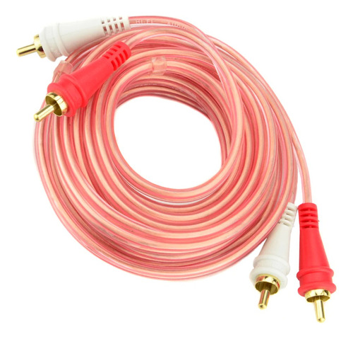 Cable Rca P Audio Auto Tunning 3,65 Mt Cobre Libre Oxígeno