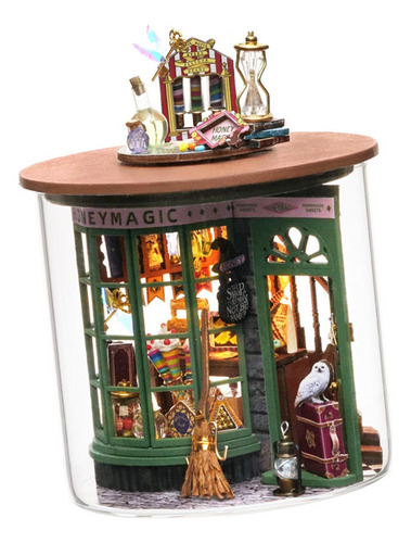 De Casa De Muñecas En Miniatura De Madera Diy, Botella De