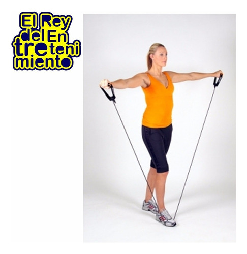 Set 5 Bandas Elástica Resistencia + Bolso +2 Handgrip El Rey