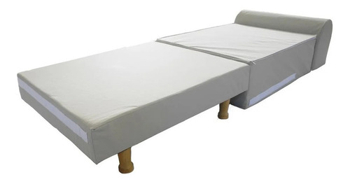 Imagen 2 de 2 de Sillon Cama Una Plaza 190x65 Patas Ecocuero Espuma Jmc
