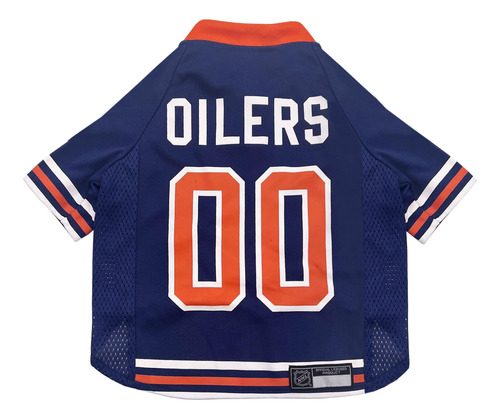 Nhl Edmonton Oilers Jersey Para Perros Y Gatos, Pequeño. - ¡